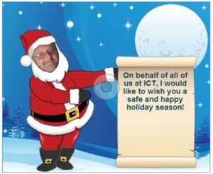 Clip art of Stan Ziemba in a Santa Suit