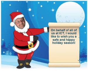 Stan Ziemba as Santa with holiday message